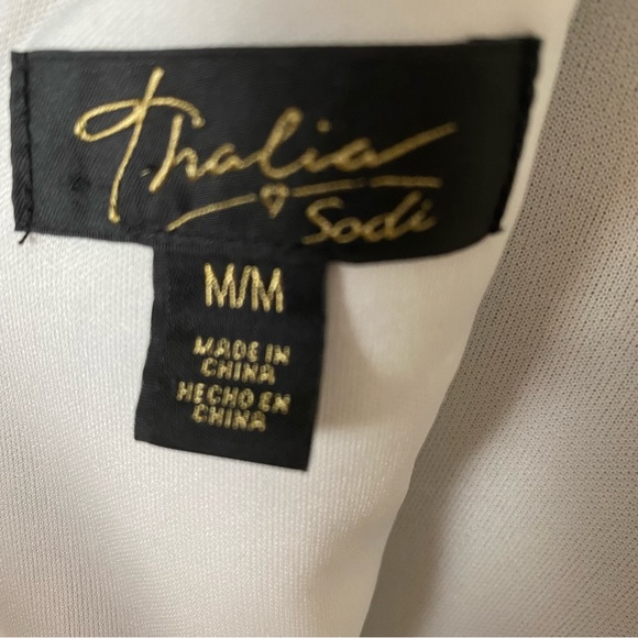 Thalia Sodi Yellow Leopard Animal Print Dress EUC Size M - Picture 7 of 8